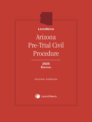 cover image of Arizona Pre-Trial Civil Procedure